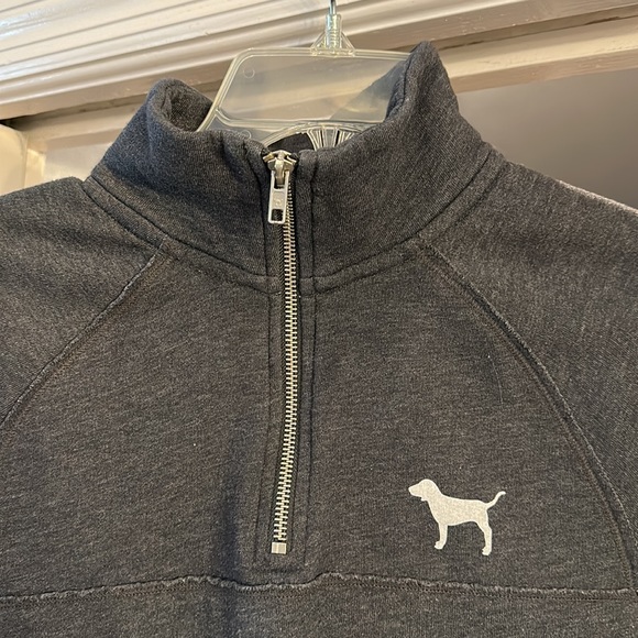 VS Pink charcoal gray sweatshirt XS - Picture 2 of 7